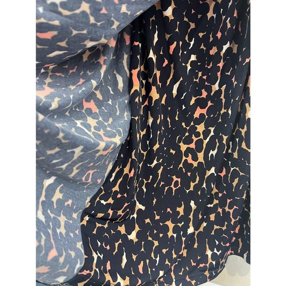 A Pea in the Pod Maternity Womens Black Leopard Print Faux Wrap Dress Size S - Picture 5 of 8